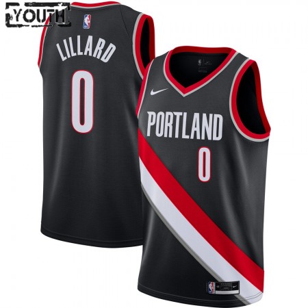 Kinder NBA Portland Trail Blazers Trikot Damian Lillard 0 Nike 2020-2021 Icon Edition Swingman